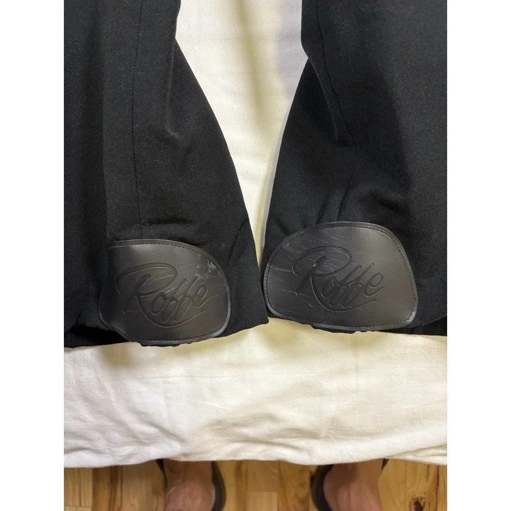 Vintage Roffe Ski Pants Men's 34 x 29 Black Stretch Jet Pants Made in USA Retro